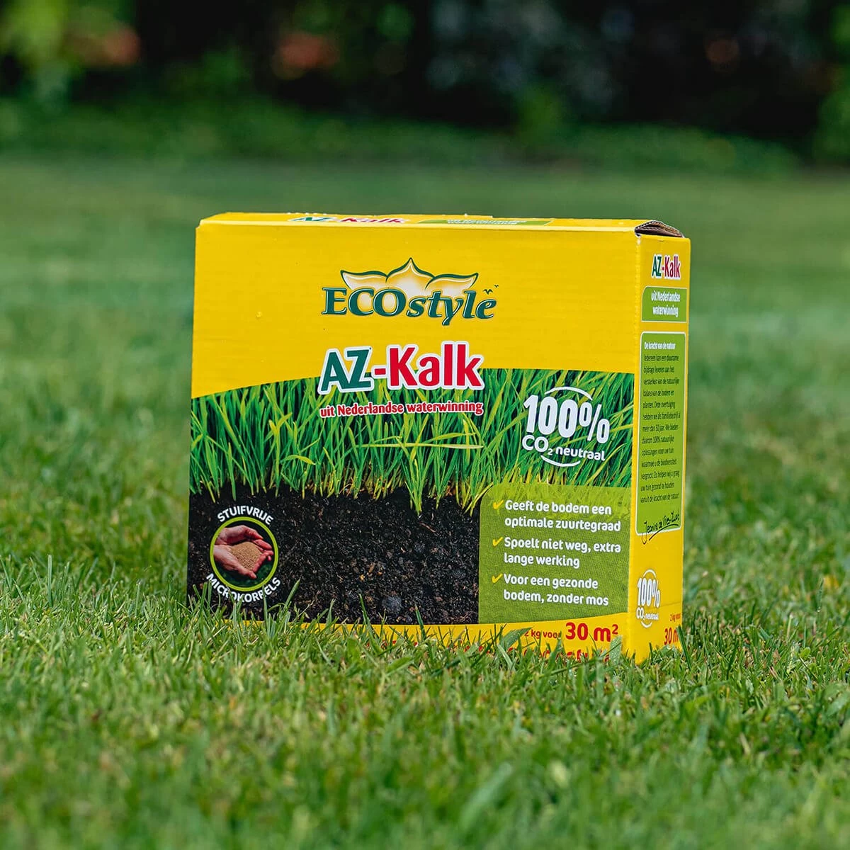 ECOstyle AZ Kalk Micro Korrel – Voor Gazon, Sier- En Moestuin - Corrigeert Zuurgraad Direct En Langdurig - Werkt Tegen Mos - CO2-Neutraal – 70 M² - 5 KG 4 ECOstyle AZ Kalk Micro Korrel – Voor Gazon, Sier- En Moestuin - Corrigeert Zuurgraad Direct En Langdurig - Werkt Tegen Mos - CO2-Neutraal – 70 M² - 5 KG - Afbeelding 4