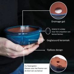 Happy Seed Keramieken Bonsai Pot (schaal) - Marine Blauw - Geglazuurd -Gardena Winkel 1200x1200 1745