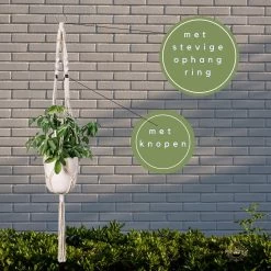 Plantenhanger Macrame Set Van 2 - Plantenhanger Met Ruimte Voor 3 Potten - Luxe Gevlochten Touw 100% Katoen - Duurzaam - Plantenbakken - Bloempotten - Macramé Stijl Hanger Voor Bloempotten - Hangpot - Fienosa -Gardena Winkel 1200x1200 1782