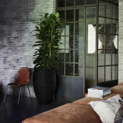 Capi Europe - Vaas Elegant Deluxe Rib NL - 45x72 - Zwart - Voor Binnen En Buiten - KBLR1138 -Gardena Winkel 1200x1200 1808