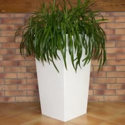 Prosperplast Kunststof Urbi Bloempot/plantenpot Met Binnenpot Wit 32 X 32 X 61 Cm - 21/49 Liter - Hoge Vierkante Bloempotten -Gardena Winkel 1200x1200 1822