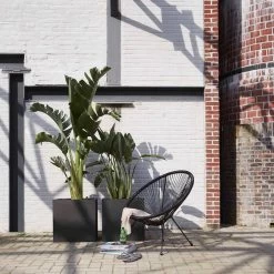 Capi Europe - Bloempot Vierkant Smooth NL - 50x50x50 - Zwart - Voor Binnen En Buiten - KBL904 -Gardena Winkel 1200x1200 1838