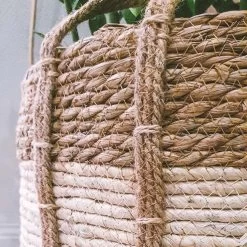 Merkloos Plantenmand 30x22cm Naturel Bruin – Multifunctionele Mand – Handgemaakt – Planten-houder – Planten Accessoires – Planten Mand -Gardena Winkel 1200x1200 1860