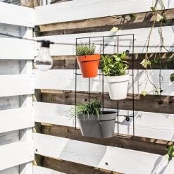 Elho Loft Urban Green Wall Rek 48 - Accessoires Voor Buiten - Ø 47.3 X H 59.0 Cm - Zwart/Living Black -Gardena Winkel 1200x1200 1927