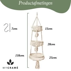 Macramé 3-Laags Hangende Fruitmand - Bohemian Mand Plantenhanger - Handgemaakt Katoen Touw Fruitschaal Hangmand - Boho Ophangbaar Etagere - Decoratieve Fruit Schaal/Basket - Opbergmand Organizer - Keuken/Balkon Decoratie - Hangpot Voor Binnen/Buiten 13 Macramé 3-Laags Hangende Fruitmand - Bohemian Mand Plantenhanger - Handgemaakt Katoen Touw Fruitschaal Hangmand - Boho Ophangbaar Etagere - Decoratieve Fruit Schaal/Basket - Opbergmand Organizer - Keuken/Balkon Decoratie - Hangpot Voor Binnen/Buiten -Gardena Winkel 1200x1200 1942