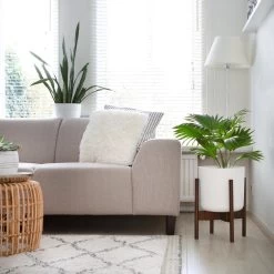 LifeGoods Planten Standaard - Uitschuifbare Bloempothouder - 20 Tot 30 Cm - Donker Bamboe -Gardena Winkel 1200x1200 1943