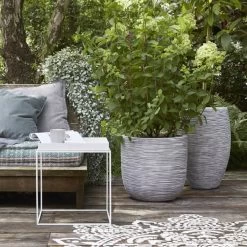 Capi Europe - Vaas Elegant Deluxe Rib NL - 45x72 - Ivoor - Voor Binnen En Buiten - KOFI1138 -Gardena Winkel 1200x1200 1949
