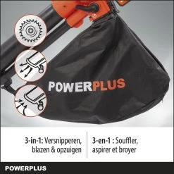 Powerplus Dual Power POWDPG75270 Bladblazer - Bladzuiger En -versnipperaar - Brushless - Blazen - Zuigen - Versnipperen - Excl. Accu En Lader - Incl. Opvangzak 45L -Gardena Winkel 1200x1200 196