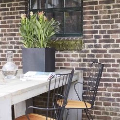 Capi Europe - Bloempot Vierkant Smooth NL - 30x30x30 - Zwart - Voor Binnen En Buiten - KBL902 -Gardena Winkel 1200x1200 1969