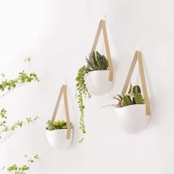Plantenhanger Keramiek – Set Van 3 – Wit Steen- Hangpot – Hangende Bloempot Plantenpot - 3 Verschillende Koorden - 18 X 11 X 7 Cm -Gardena Winkel 1200x1200 2011