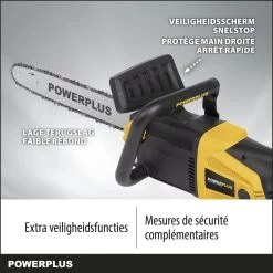 Powerplus POWXG1009 Elektrische Kettingzaag - 2400W - Zwaardlengte 400mm - Automatische Kettingsmering - Incl. 1x Ketting En 1x Zwaard -Gardena Winkel 1200x1200 203
