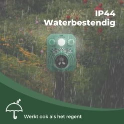 Dentools Ultrasone Kattenverjager 110 Graden - Ongedierte Verjager - Ongediertebestrijding - Zonneenergie - Groot Bereik - Oplaadbaar -Gardena Winkel 1200x1200 2084