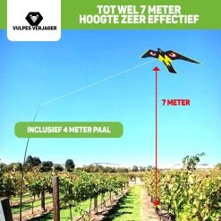 Vulpes Verjager® Vogelverjager - Duivenverjager - Vogelverschrikker - Reigerverschrikker - Kite Hawk - Complete Set - Pro Versie -Gardena Winkel 1200x1200 2128