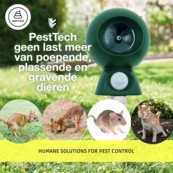 Pest Tech - PT-200 - Kattenverjager - Ultrasone Kattenverjager - Kattenschrik - Zonneenergie - Marterverjager -Zonder Solar Paneel - *Zonder Batterijen Inclusief -Gardena Winkel 1200x1200 2162