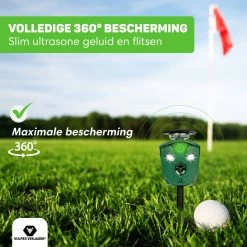 Vulpes Verjager® Ultrasone Kattenverjager Op Zonneenergie - Kattenschrik - Marterverjager - Waterdicht, 360° Bescherming & 20m Bereik - Afweermiddel Voor Vogels, Katten, Muizen Etc. -Gardena Winkel 1200x1200 2167