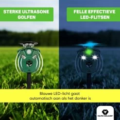 Vulpes Verjager® Ultrasone Kattenverjager Op Zonneenergie - Kattenschrik - Marterverjager - Waterdicht, 360° Bescherming & 20m Bereik - Afweermiddel Voor Vogels, Katten, Muizen Etc. -Gardena Winkel 1200x1200 2170