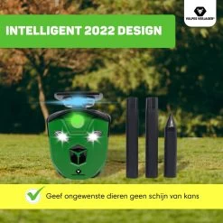 Vulpes Verjager® Ultrasone Kattenverjager Op Zonneenergie - Kattenschrik - Marterverjager - Waterdicht, 360° Bescherming & 20m Bereik - Afweermiddel Voor Vogels, Katten, Muizen Etc. -Gardena Winkel 1200x1200 2171