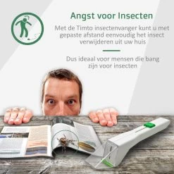 Timto Insectenvanger – Spinnenvanger – Spider Catcher - Vliegenvanger – Snapy - Insectenkijker - Insectendoos - Insectenpotje Voor Kinderen - Vlieg – Wants - Wespen - Leerzaam – Ontdek De Natuur – Diervriendelijk – Milieu - Binnen – Bang Voor Spinnen -Gardena Winkel 1200x1200 2183