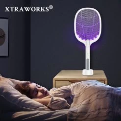 Elektrisch Oplaadbare Vliegen / Muggenmepper - UV-lamp - USB Oplaadbaar-2 In 1 -Gardena Winkel 1200x1200 2221