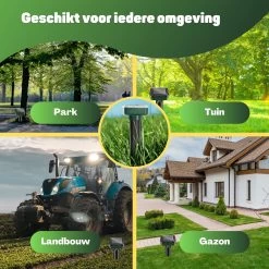 Vulpes Verjager® Mollenverjager - 4 Stuks - Muizenverjager - Mollenbestrijding - Werkt Op Zonne-energie - Waterdicht - Diervriendelijk - Strakke Tuin, Gazon Of Perceel! -Gardena Winkel 1200x1200 2238