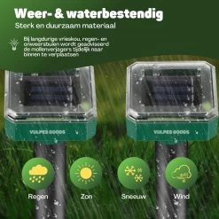 Vulpes Verjager® Mollenverjager - 4 Stuks - Muizenverjager - Mollenbestrijding - Werkt Op Zonne-energie - Waterdicht - Diervriendelijk - Strakke Tuin, Gazon Of Perceel! -Gardena Winkel 1200x1200 2239