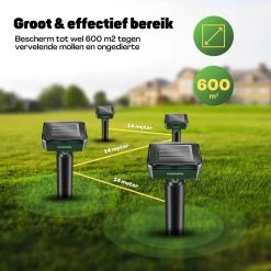 Vulpes Verjager® Mollenverjager - 4 Stuks - Muizenverjager - Mollenbestrijding - Werkt Op Zonne-energie - Waterdicht - Diervriendelijk - Strakke Tuin, Gazon Of Perceel! -Gardena Winkel 1200x1200 2241