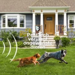 Pest-Tech PT-221 | Ultrasone Kattenverjager Op Zonneenergie | Kattenschrik | Marterverjager | Dierenverjager | Kattenafweermiddel | Ongedierte Verjager - Met USB Oplaadkabel -Gardena Winkel 1200x1200 2249
