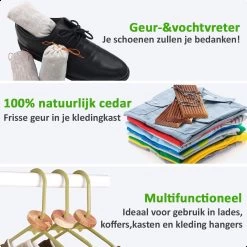 AWEMOZ Mottenballen 71 Stuks + 10 Stuks Schuurpapier - Cederhout Tegen Motten - Motten Bestrijden - Mottenval -Gardena Winkel 1200x1200 2322