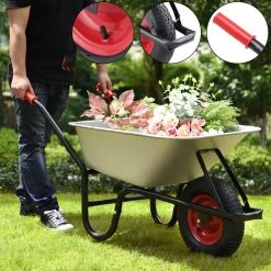 Gardebruk Kruiwagen 100L - Luchtband - 250kg Draagkracht Zilver -Gardena Winkel 1200x1200 235