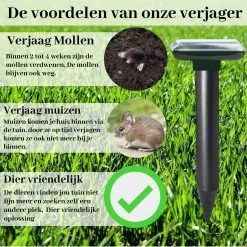 Sedeve Mollenverjager Op Zonne Energie –Mollenverjager – Muizenverjager – Ultrasone-verjager – Bereik Van 150 M2 - Set Van 2 Stuks 9 Sedeve Mollenverjager Op Zonne Energie –Mollenverjager – Muizenverjager – Ultrasone-verjager – Bereik Van 150 M2 - Set Van 2 Stuks -Gardena Winkel 1200x1200 2364