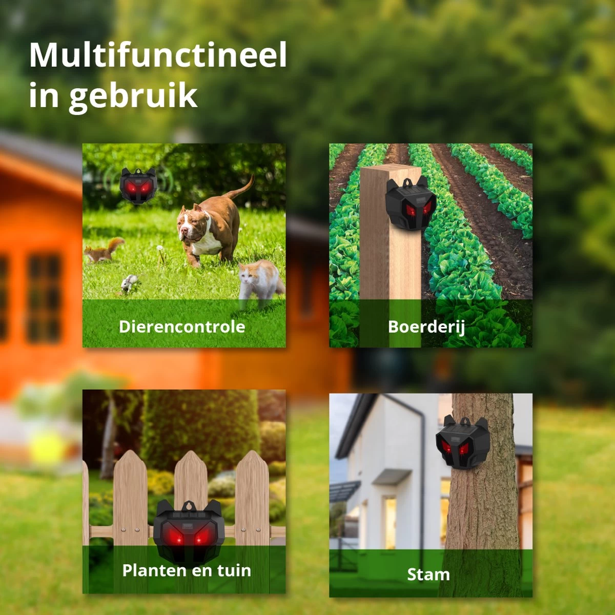 Kattenverjager Buiten – Kattenschrik – Op Zonneenergie – Duivenverjager - Vogels 4 Kattenverjager Buiten – Kattenschrik – Op Zonneenergie – Duivenverjager - Vogels - Afbeelding 4