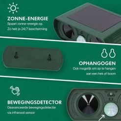 Merkloos Kattenverjager Op Zonneenergie - Kattenschrik - Ultrasone - Marterverjager - Dierenverjager - Groot Bereik - Katten Afweermiddel - Ongedierte Verjager 12 Merkloos Kattenverjager Op Zonneenergie - Kattenschrik - Ultrasone - Marterverjager - Dierenverjager - Groot Bereik - Katten Afweermiddel - Ongedierte Verjager -Gardena Winkel 1200x1200 2424