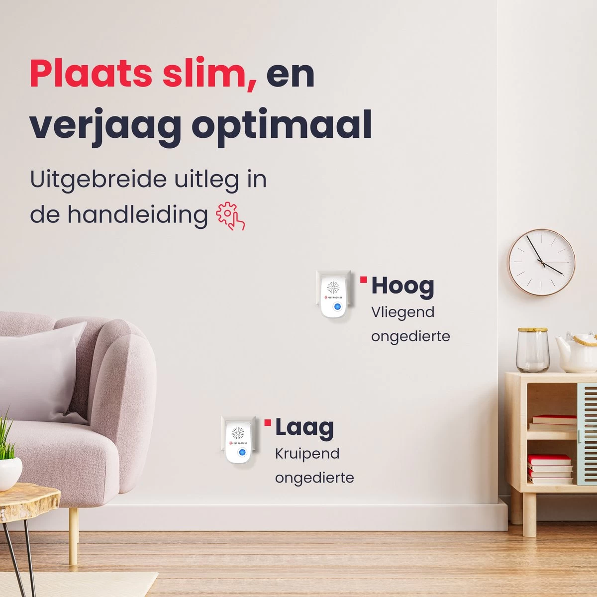 4-Pack Pest Protest® Muizenverjager – Ongedierte Verjager - Repeller Met Ultrasone – Insecten Reject – Diervriendelijk Muizen Bestrijding 7 4-Pack Pest Protest® Muizenverjager – Ongedierte Verjager - Repeller Met Ultrasone – Insecten Reject – Diervriendelijk Muizen Bestrijding - Afbeelding 7