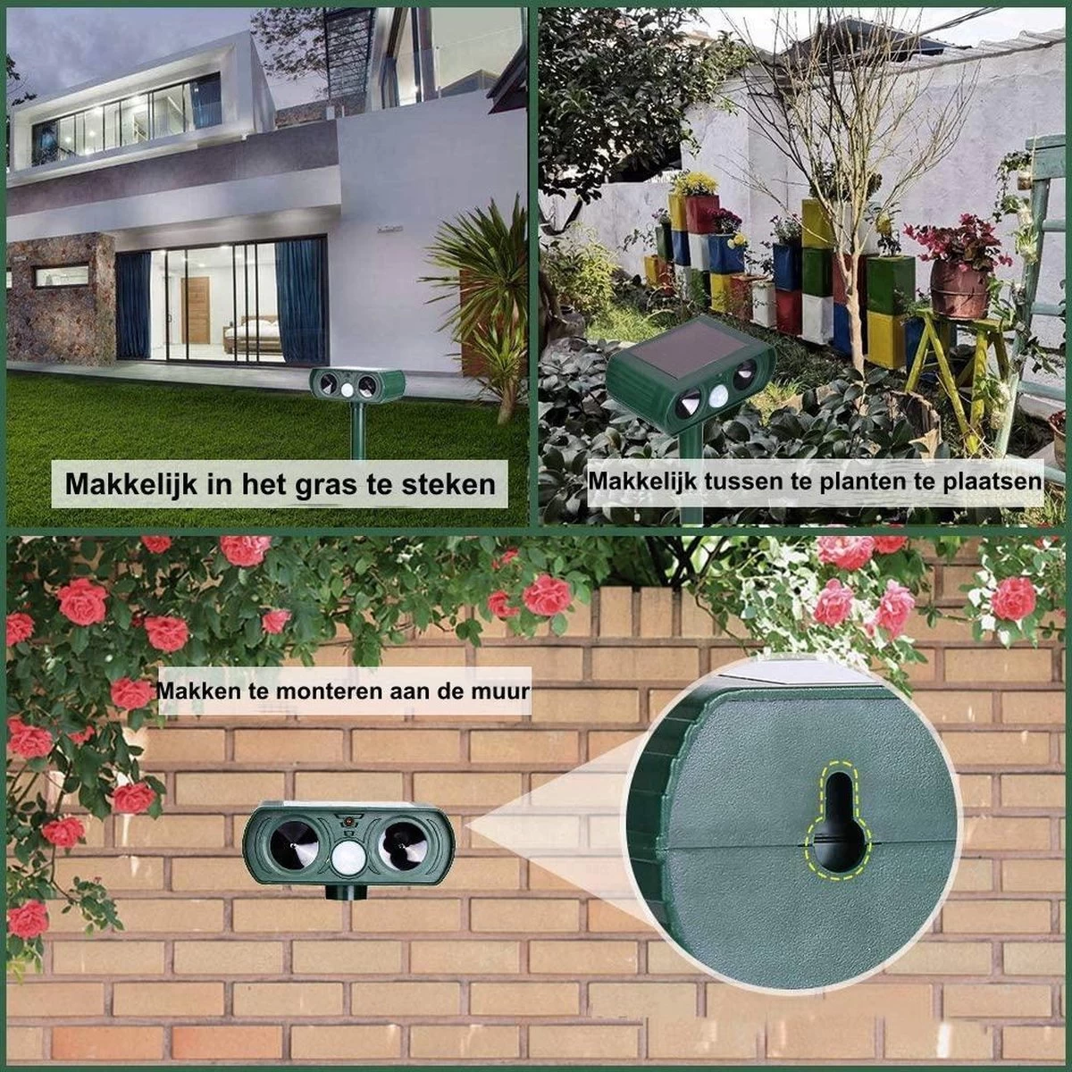 Igoods Kattenverjager Op Zonneenergie - Kattenschrik - Katten Afweermiddel 6 Igoods Kattenverjager Op Zonneenergie - Kattenschrik - Katten Afweermiddel - Afbeelding 6