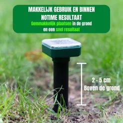 Jork - Mollenverjager - Mollenverjager Op Zonne Energie - Mollenbestrijding - Muizenverjager - Muizenval Diervriendelijke - 4 Stuks - Diervriendelijk - Zonne Energie - Waterdicht - V2 - 2023 Model -Gardena Winkel 1200x1200 2462