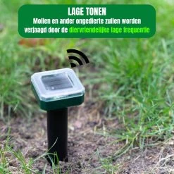 Jork - Mollenverjager - Mollenverjager Op Zonne Energie - Mollenbestrijding - Muizenverjager - Muizenval Diervriendelijke - 4 Stuks - Diervriendelijk - Zonne Energie - Waterdicht - V2 - 2023 Model -Gardena Winkel 1200x1200 2463