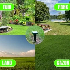 Jork - Mollenverjager - Mollenverjager Op Zonne Energie - Mollenbestrijding - Muizenverjager - Muizenval Diervriendelijke - 4 Stuks - Diervriendelijk - Zonne Energie - Waterdicht - V2 - 2023 Model -Gardena Winkel 1200x1200 2466