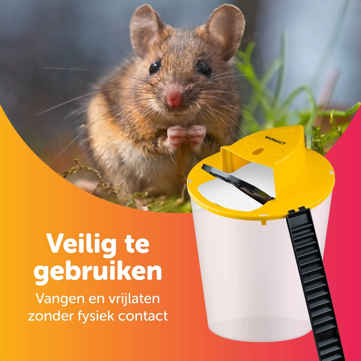 Wonact - Muizenval Voor Emmer - Emmer Deksel - Flip Deksel - Diervriendelijk - Rattenval - Voor Binnen En Buiten 5 Wonact - Muizenval Voor Emmer - Emmer Deksel - Flip Deksel - Diervriendelijk - Rattenval - Voor Binnen En Buiten - Afbeelding 5