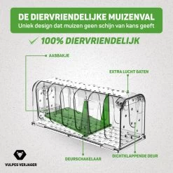 Vulpes Verjager® - Muizenval - Diervriendelijke Muizenvallen Voor Binnen & Buiten - 2 Stuks - Met Schoonmaakborstel - Muizenklem - 100% Pakkans -Gardena Winkel 1200x1200 2499