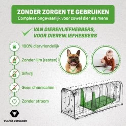 Vulpes Verjager® - Muizenval - Diervriendelijke Muizenvallen Voor Binnen & Buiten - 2 Stuks - Met Schoonmaakborstel - Muizenklem - 100% Pakkans -Gardena Winkel 1200x1200 2503