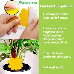 Plak Klavertjes Tegen Rouwvliegjes 48 Stuks - Rouwvliegjes Bestrijden - Varenrouwmug - Plakstrips - Vangkaarten - Vangplaten - Insectenval - Insectenvanger -Gardena Winkel 1200x1200 2566