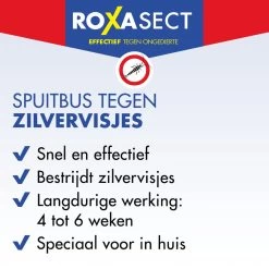 Roxasect Spray Tegen Zilvervisjes - Ongediertewering - 400ml -Gardena Winkel 1200x1200 2655