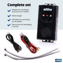 Altho Marterverjager - Ongedierteverjager - Marterverjager Auto - Steenmarter - Marter - Marterverjager Op Batterijen, 12V En Stopcontact - Indoor & Outdoor / Binnen & Buiten -Gardena Winkel 1200x1200 2689