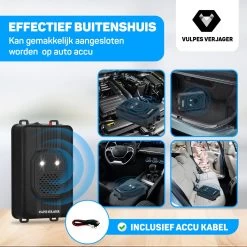 Vulpes Verjager® Marterverjager - Ongedierteverjager - Multifunctionele Set Binnen & Buiten - Batterijen, 12V & Auto Accu - Marters, Muizen & Ratten - Steenmarter Verjager PRO - 2 Stuks - Incl. E-book -Gardena Winkel 1200x1200 2711