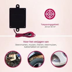 Marterverjager Auto 12V - Muizenverjager - Ongedierte Verjager Met Ultrasone - Steenmarter Verjager -Gardena Winkel 1200x1200 2716
