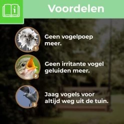 Merkloos Vogelverschrikker Pro - 3 Stuks - Reigerverschrikker Pro - Reigerverjager - Reiger Afschrikken - Reigerverjager Pond Protector - Vogelverjager - Duivenverjager - Vogelverschrikker -Gardena Winkel 1200x1200 2734