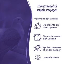 Merkloos Duivenverjager - Vogelverjager - Duivenwering - Vogelverschrikker - Geluid Door Beweging - Reiger - Kraai - Holografisch Duiven Lint - Reigerverschrikker - Alternatief Voor Duivenpinnen Of Vogelnet - Diervriendelijk - 80m Tape -Gardena Winkel 1200x1200 2737