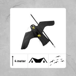 Orange85 Vogelverjager - Duivenverjager - Vlieger - Kraai - 4 Meter - Tegen Meeuwen - Kite Hawk - Meeuwen Verjagen - Dak - Vogelverschrikker -Gardena Winkel 1200x1200 2742