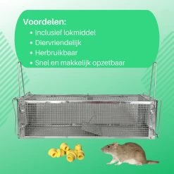 ValueStar Rattenval - Rattenval Voor Buiten - Ongediertebestrijding - Rattenvallen - Ratten - Rattenval Vangkooi -Gardena Winkel 1200x1200 2768