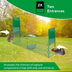 MaxxGarden Vangkooi Voor Dieren Van 60x18x20cm - Rattenval - Dubbele Ingang - Opvouwbaar -Gardena Winkel 1200x1200 2772